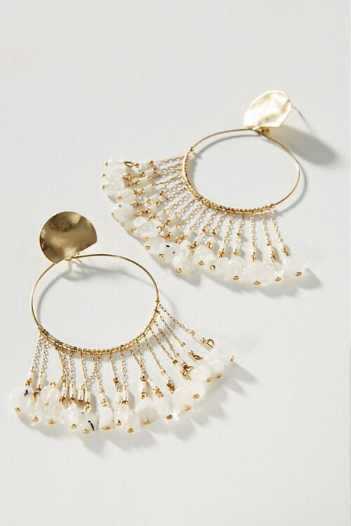 Flutter Hooped Post Earrings